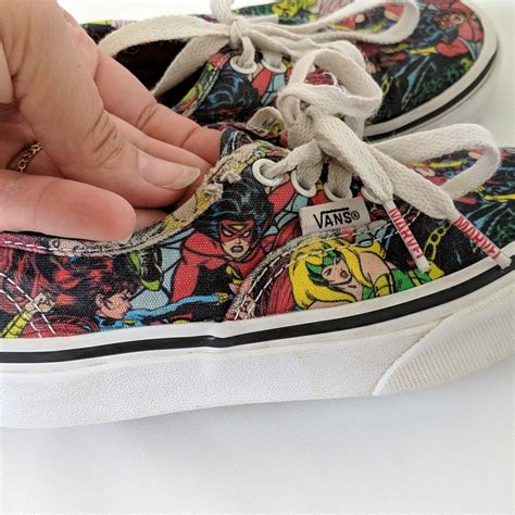 VANS Kids Shoes Marvel Comics Superhero Female Villains Size 12.5 Sneakers