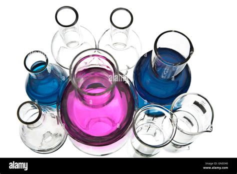 chemical laboratory equipment isolated Stock Photo - Alamy