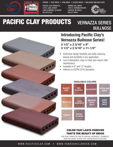 Bullnose - Pacific Clay Products - PDF Catalogs | Documentation | Brochures