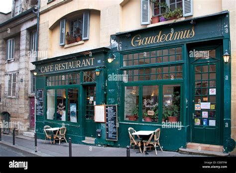 Café Restaurant Gaudeamus La Sorbonne Quartier Latin Paris Frankreich Stockfotografie - Alamy