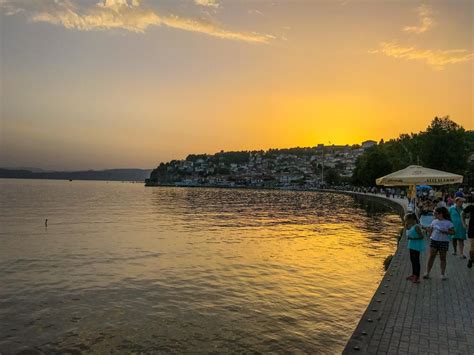 Sunset at Lake Ohrid : europe