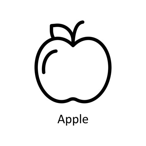 Apple Vector outline Icons. Simple stock illustration stock 21566133 ...