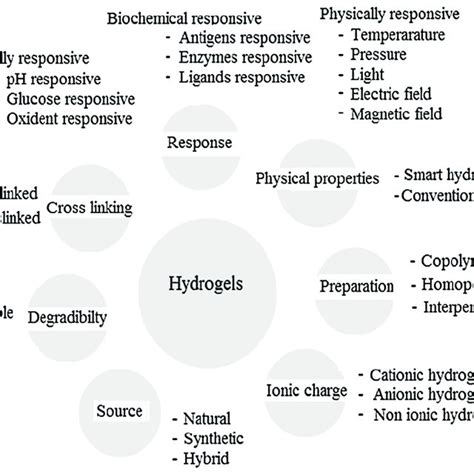 Hydrogels based on the different properties such as source, physical... | Download Scientific ...