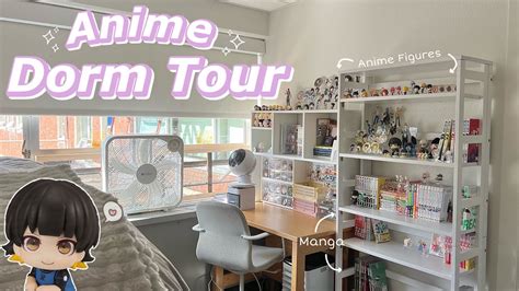 Anime College Dorm Tour 🧸 || Manga, Anime, Desk Tour, + More! - YouTube