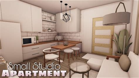 ROBLOX BLOXBURG: Small Studio Apartment | speedbuild + tour ♡ - YouTube