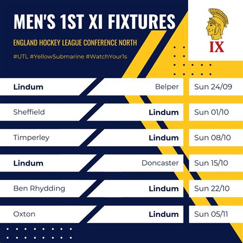 Lindum Hockey Club 🏑 on Twitter: "🚨🗓️ 1st team fixtures are out for our ...