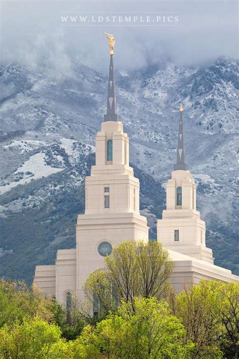 Layton Temple Spring Snow - LDS Temple Pictures in 2022 | Lds temple ...