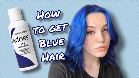 how to dye (and keep) your hair blue - Adore 112 Indigo Blue - YouTube