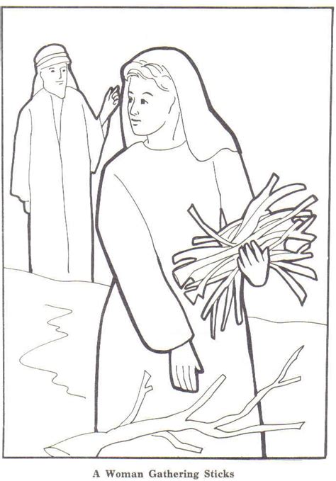 Elijah Widow Coloring Page Coloring Pages