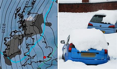 UK SNOW MAP: Latest chart shows heavy snow closing in onto the UK in ...