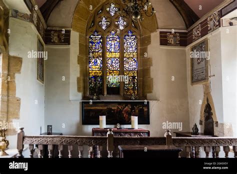 Lytes Cary House Interior. The Chapel Stock Photo - Alamy