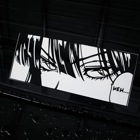 Anime Eyes Vinyl Decal Manga Panel Box Slap Sticker JDM Itasha Japanese ...