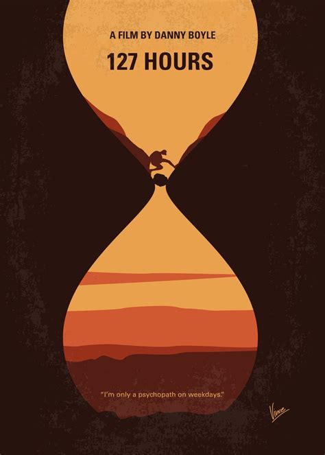 'No719 My 127 Hours minimal movie poster An adventurous ... ' Poster, picture, metal print ...