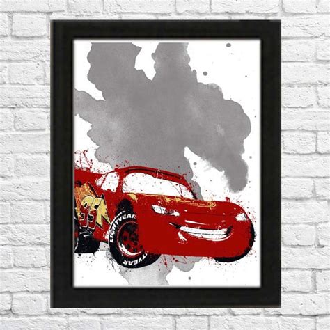 Car's Lightening Mcqueen Poster | Etsy