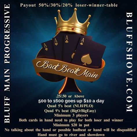 Bad Beat Jackpots » Bluff Shove Poker