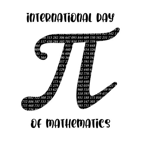 Happy international day of mathematics vector background illustration ...