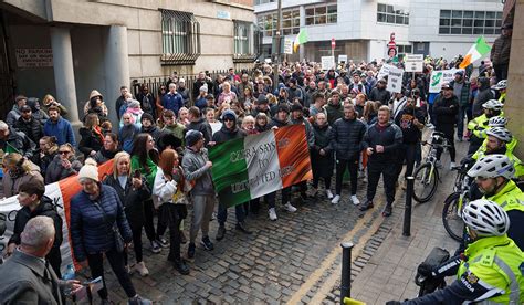 Anti-Immigration And Counter Protests Take Over Streets Of Dublin