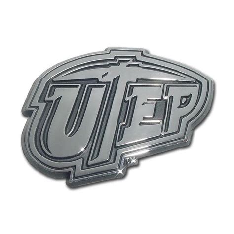 University of Texas El Paso Chrome Car Emblem - I AmEricas Flags