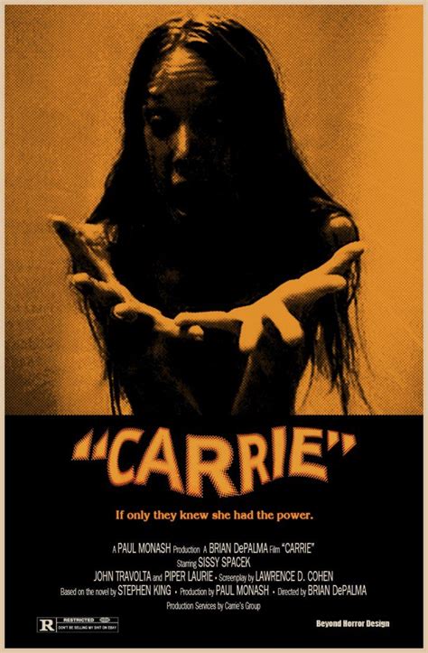 Carrie 1976 Poster Beyond Horror Design by BeyondHorrorDesign on DeviantArt in 2022 | Horror ...