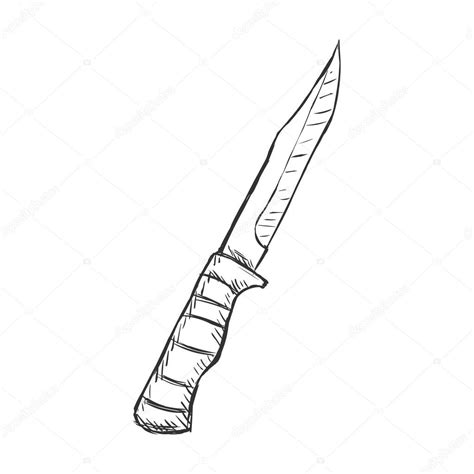 Combat Knife Drawing at GetDrawings | Free download