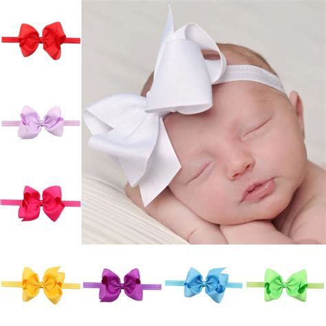 infant baby hair bows newborn hair bow child hair bands hairbow Toddler hairbands-in Hair ...