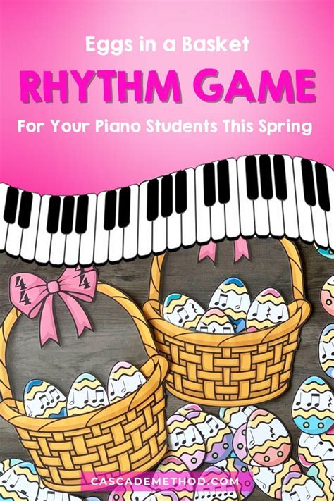 Eggs in a Basket, The Cutest Easter Rhythm Game For Your Piano Lessons This Spring! in 2023 ...