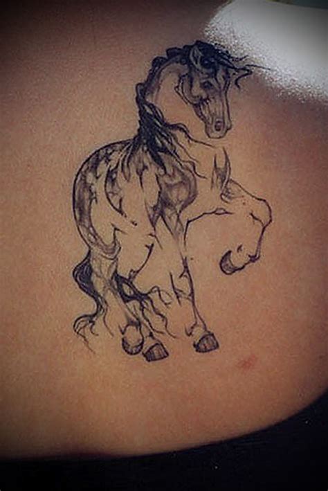 Cute black horse silhouette tattoo - Tattooimages.biz