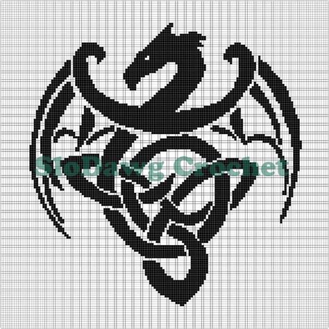 Celtic Dragon Crochet Graph Pattern pattern on Craftsy.com | Dragon ...