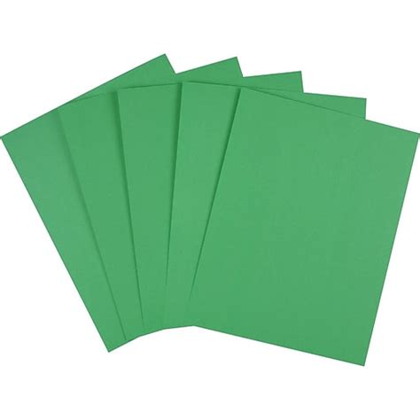 Staples Brights Multipurpose Paper, 24 lbs., 8.5" x 11", Dark Green ...