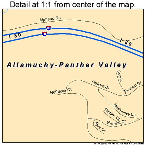 Allamuchy-Panther Valley New Jersey Street Map 3400675