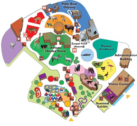 The map of Como Park Zoo and Conservatory in Saint Paul, USA