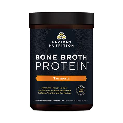 Ancient Nutrition Bone Broth Protein, Turmeric | Thrive Market