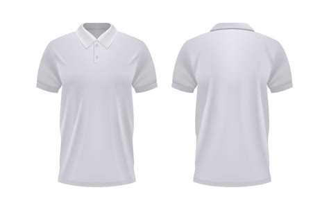 3D Realistic White Polo Shirt Template in 2023 | White polo shirt, Shirt template, White polo