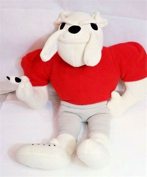 RARE Huge Georgia Bulldog Mascot plush UGA college Mascot dog 24" red team logo #Fanatics # ...