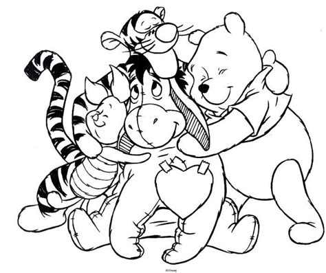 Winnie the Pooh coloring pages for kids - Winnie The Pooh Kids Coloring ...