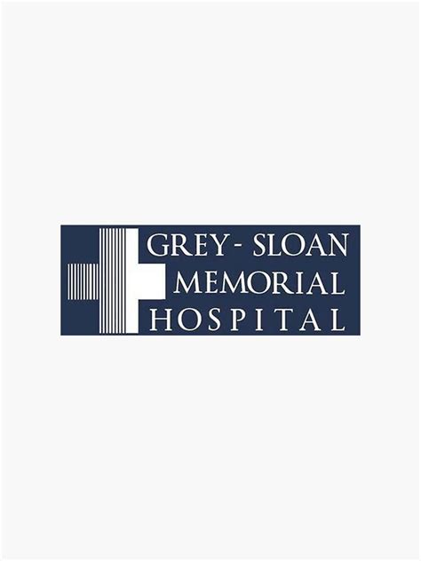 "Grey-Sloan Memorial Hospital" Sticker by lolcandybar | Redbubble Hospital Icon, Hospital Logo ...