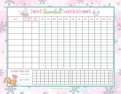 Printable Debt Snowball Tracker