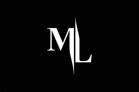 ML Monogram Logo V5 By Vectorseller | TheHungryJPEG