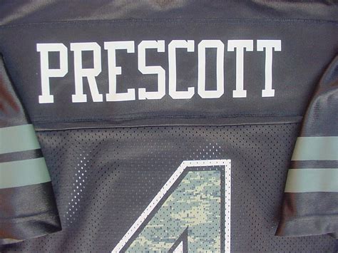 NWT Dak Prescott #4 Jersey MEN'S Dallas Cowboys Black Camo PRINTED Flag ...