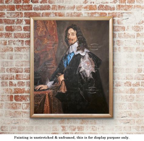 Antique Oil Painting Portrait of King Charles I Museum Quality Repro ...