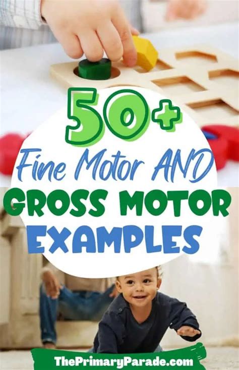 List of 50 Fine and Gross Motor Skills Examples - The Primary Parade