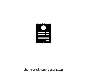 Receipt Isolated Vector Illustration Icon Receipt Stock Vector (Royalty Free) 2160811025 ...