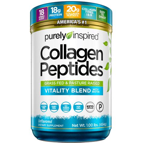 Purely Inpsired Collagen Protein Powder, Grass Fed & Pasture Raised ...