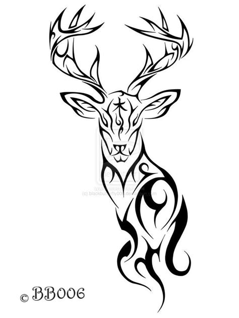 Tribal Elk Tattoo Designs