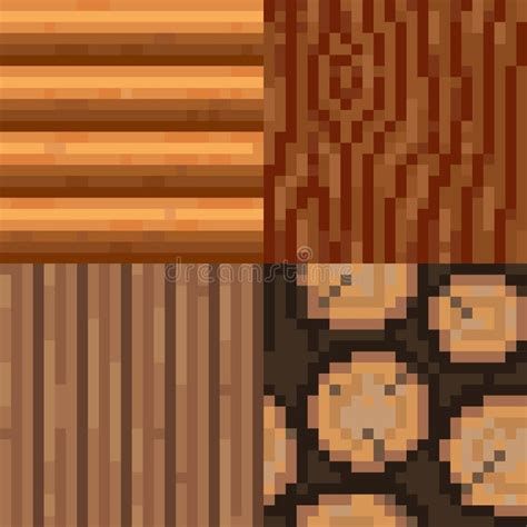 Pixel Art Wood Texture