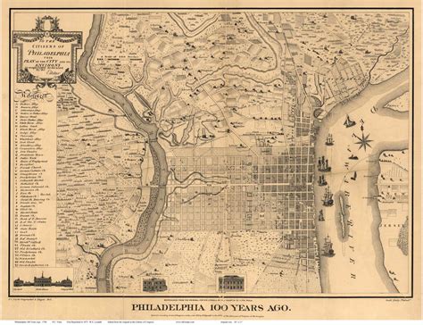 Old Maps of Philadelphia, PA