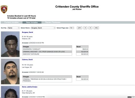 Crittenden County Jail Roster