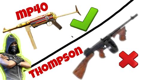 FREE FIRE MP40 VS THOMPSON - YouTube