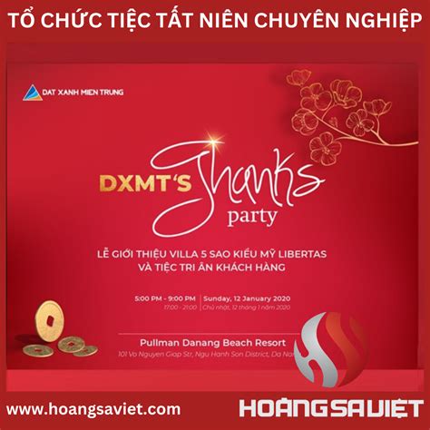 Thiết kế thư mời tiệc tất niên phong cách chuyên nghiệp