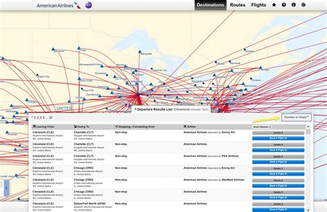 American Airlines Flight Map